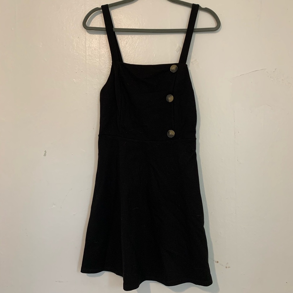 Black fit and flare dress